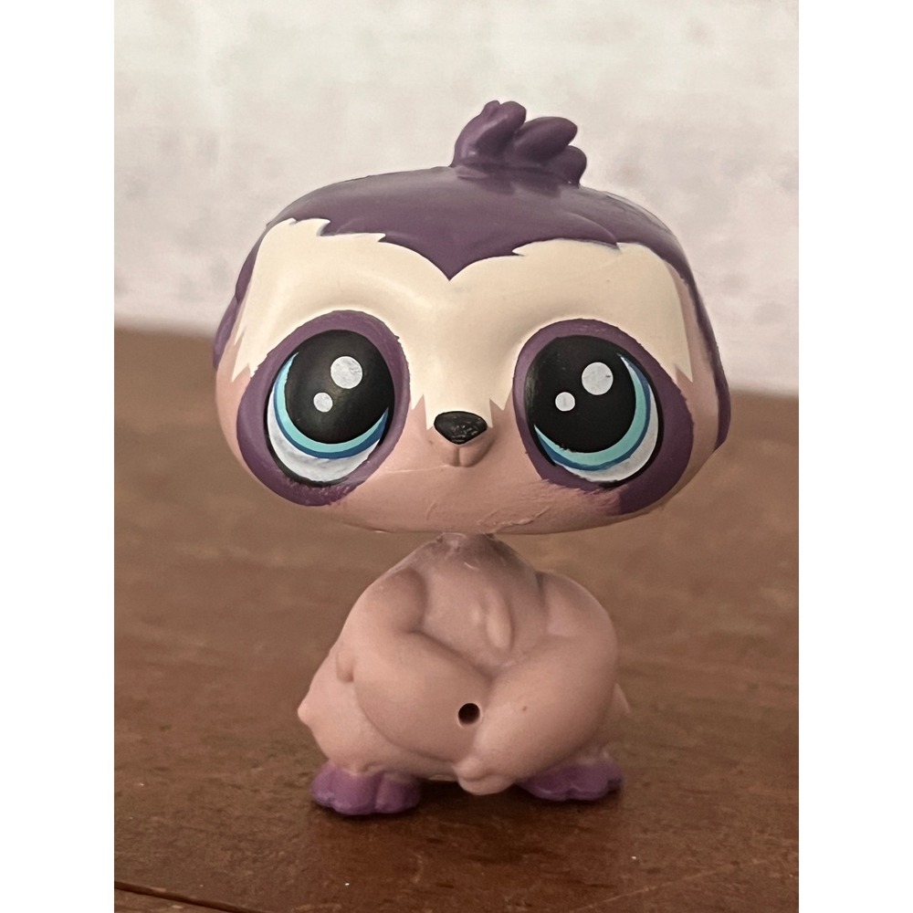 Littlest Pet Shop LPS Hasbro Purple Sloth Dozer Dryden #3807